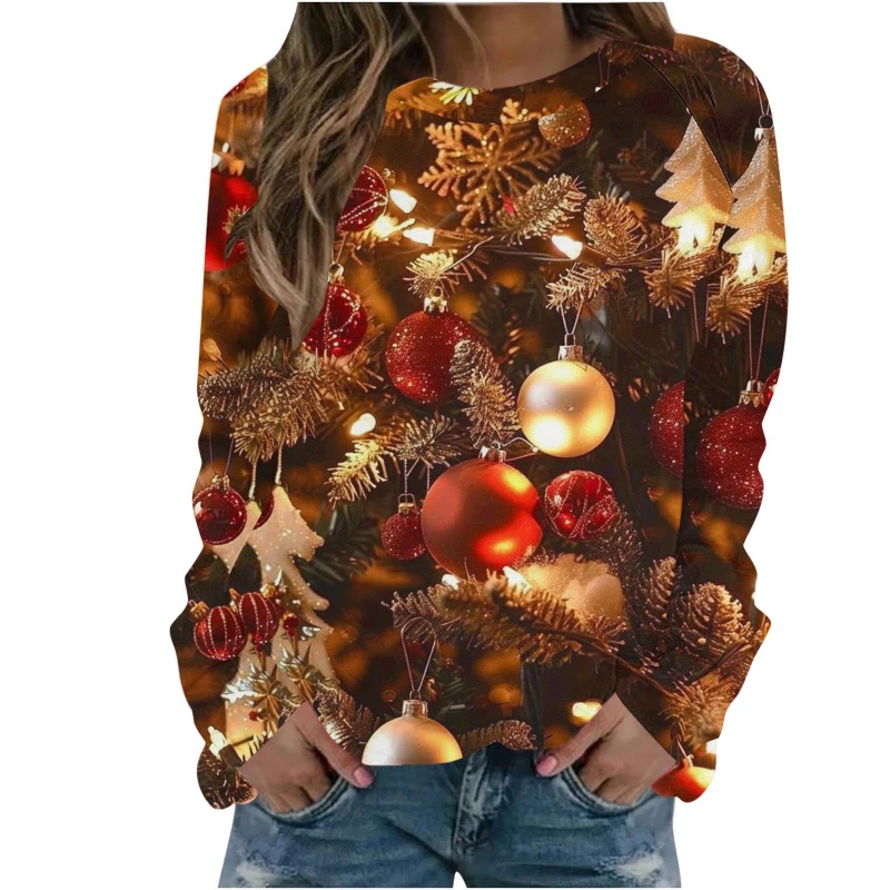 

Autumn Sweatshirts Snowflake 3D Print Pullover For Women Casual Sweatshirt Outerwear Streetwear Men Clothing Fashion Hoodie