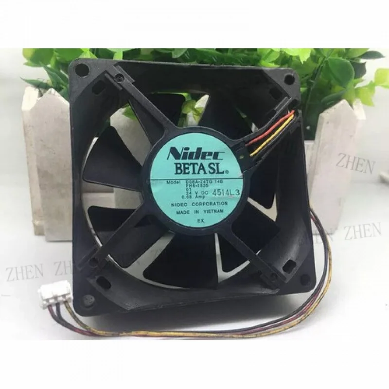 Y FOR  NIDEC D08A-24TG Graphics card cooling fan DC24V 0.08A 3Pin