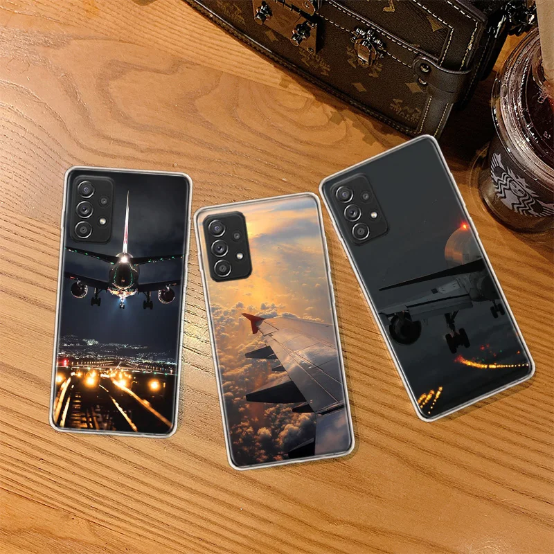 Airport Shuttle Transportation Phone Case For Galaxy A02S A03S A12 A22 A32 A42 A52 A52S A72 Samsung A73 A53 A33 A23 A13 A9 A8 A7