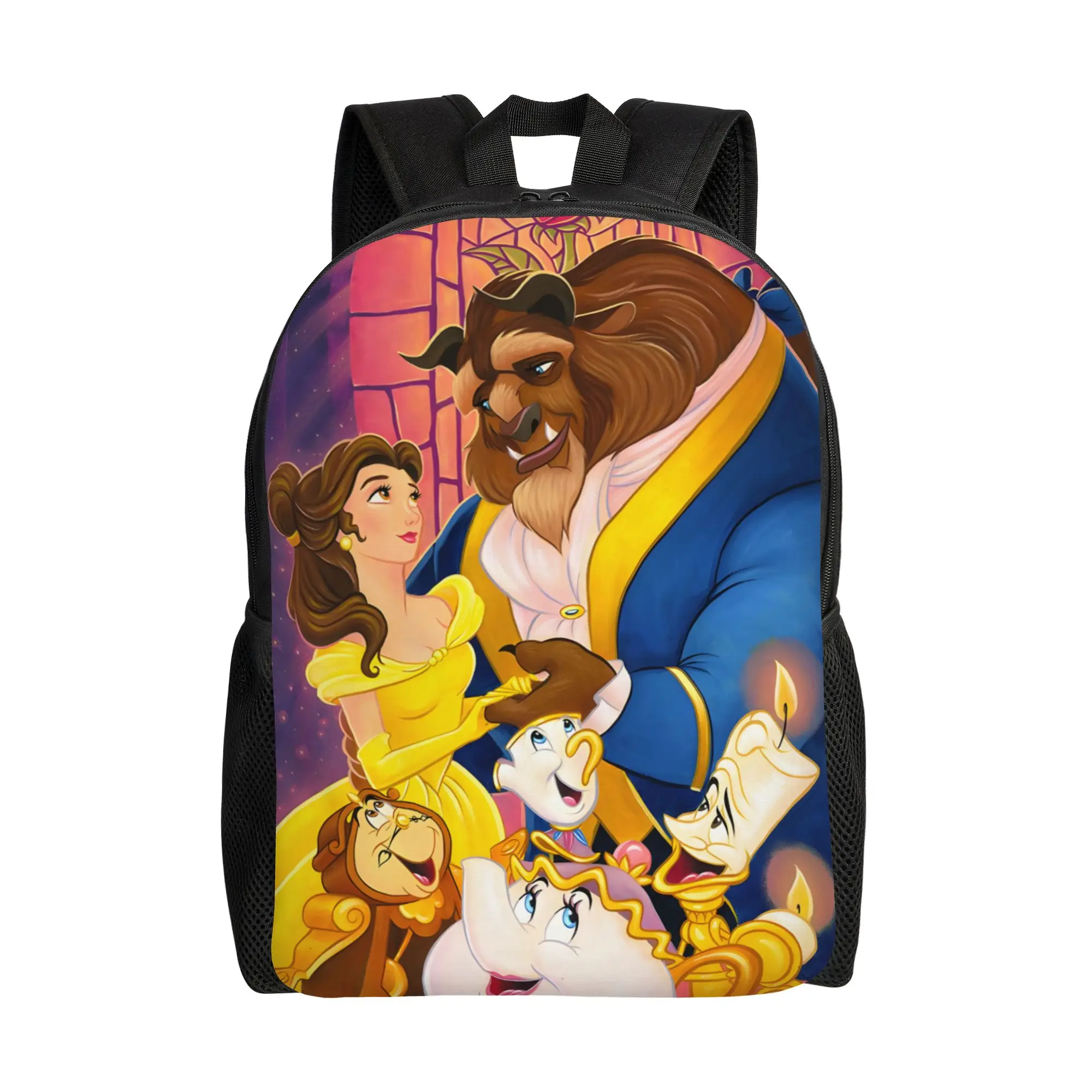 Mochila de dibujos animados de La Bella y la Bestia, 1 pieza, comienza el nuevo semestre