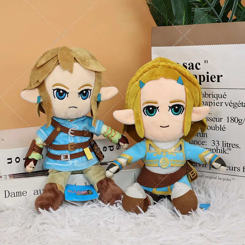 

Cartoon Zelda Plush Toys Cute Princess Zelda and Link boy Soft Stuffed Plush Dolls for Kids Gifts