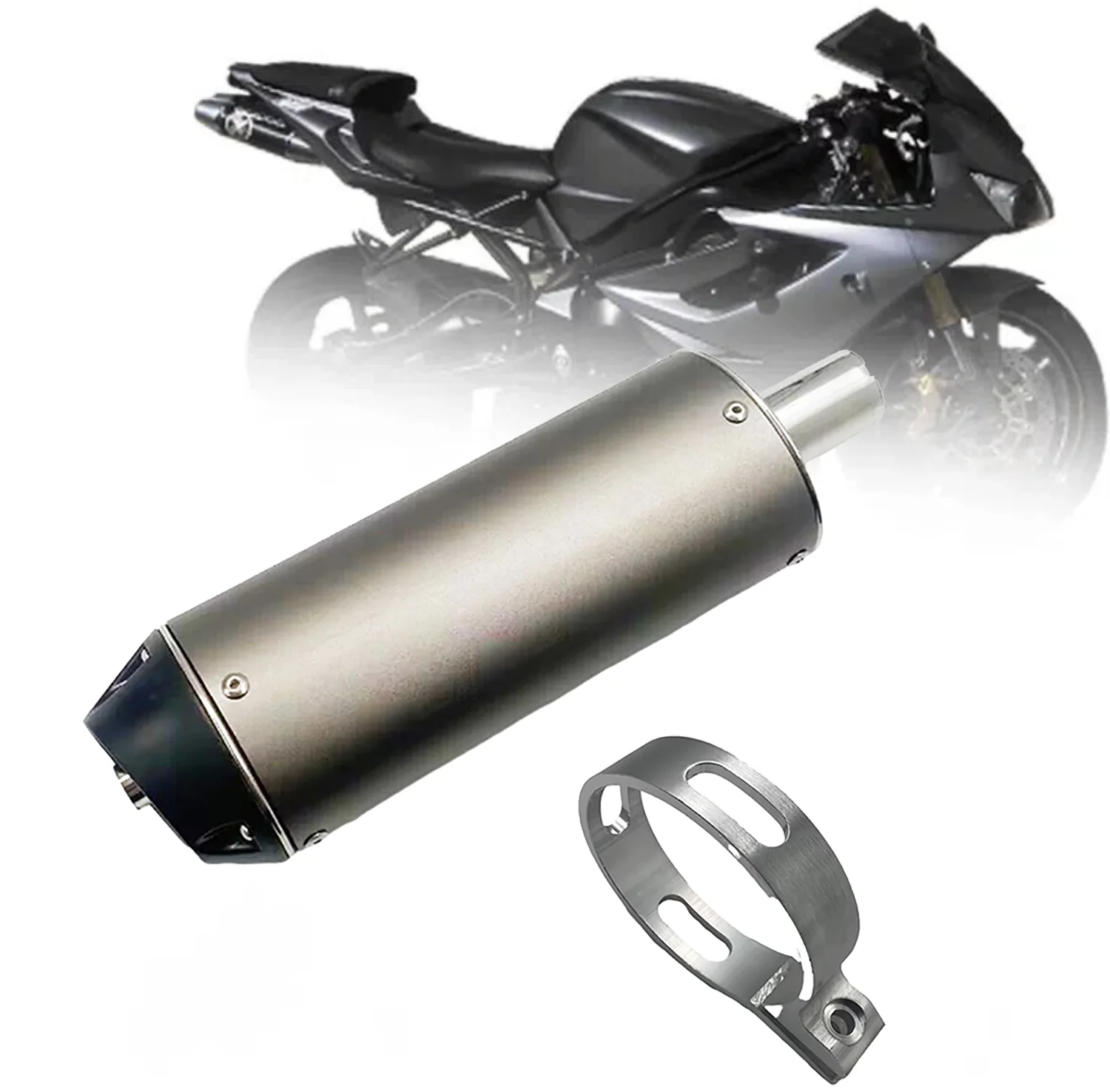 

Akrapovic Muffler With Noise Reduction Exhaust 28mm Titanium Grey For Austin Racing Honda 125cc DB Killer Yoshimura Quad ATV