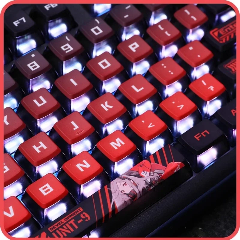 

Anime Keycaps Set PBT Five-Sided Sublimation Keyboard Caps Customized ASA Profile Keycaps for Mechanical Keyboard Accessories