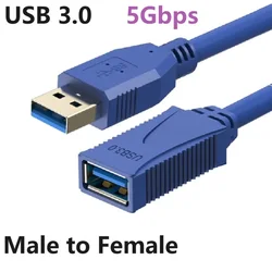 5M 3M 1M 0.5M  USB 3.0 Extension Cable Data Cable USB 3.0  Male To Female  Cable for Computer Flash Drive Hdd Cable