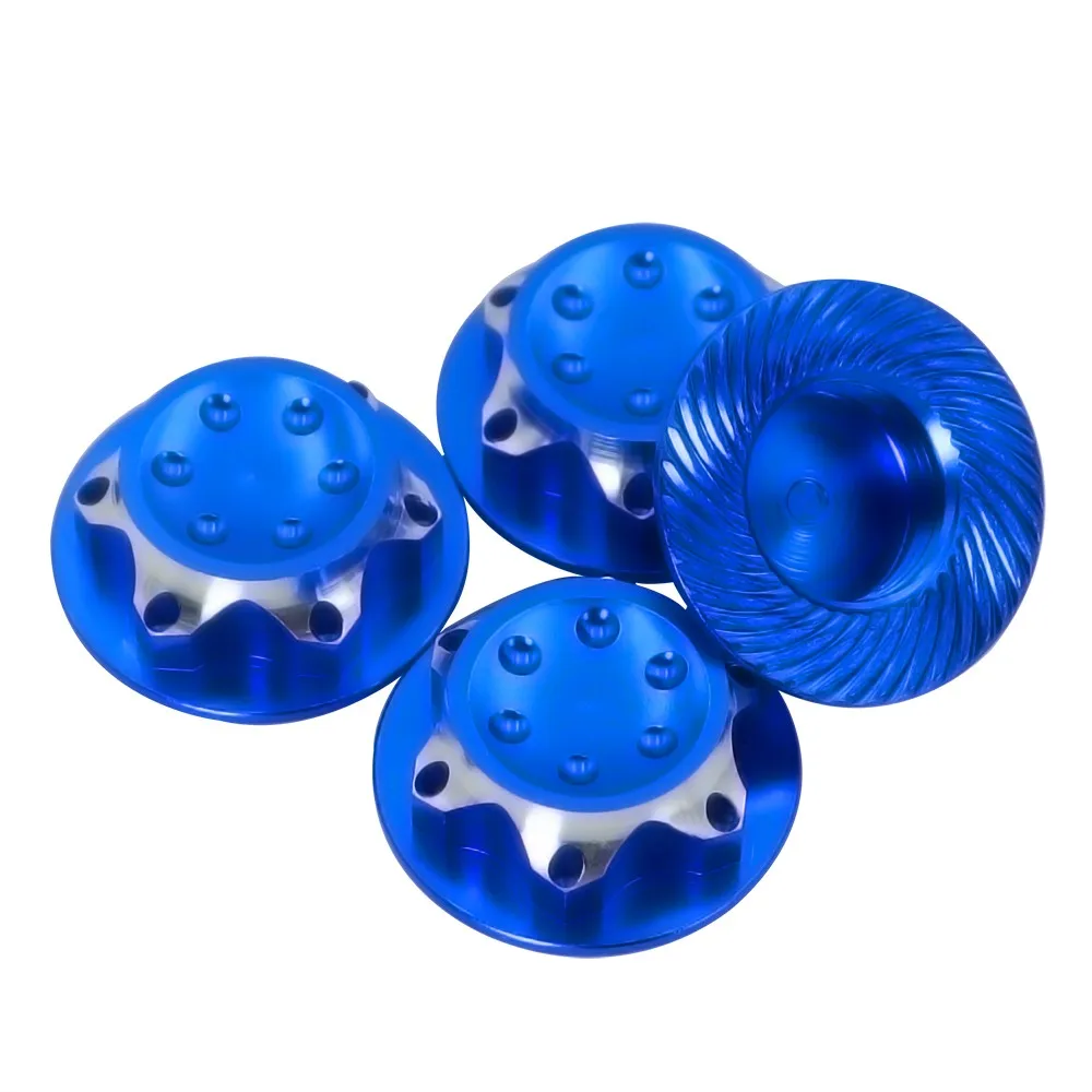 Aluminium-Radnabenabdeckung, Staubschutzabdeckung, 17 mm Sechskantmutter für Rc 1:8 X-maxx Summit E-revo Arrma Modellauto, rutschfeste Radabdeckung – Detail 12