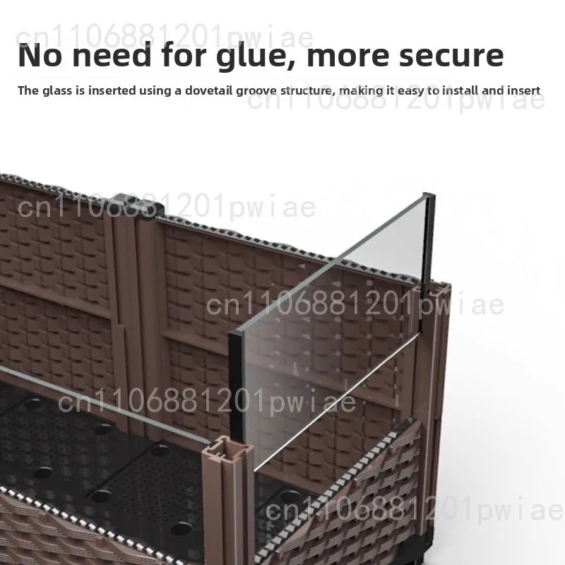 Large Turtle Habitat Tank with Drainage for Aquatic and Terrestrial Turtles Eco Landscape Home Breeding Box
