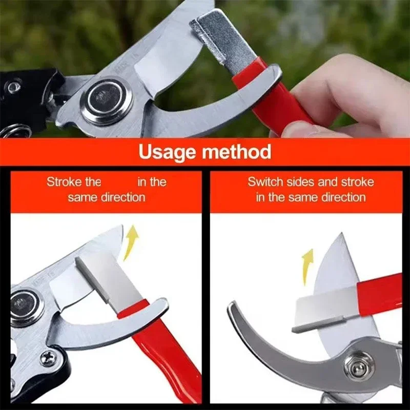 Kitchen Scissors Sharpener Tungsten Diamond Ceramic - Professional Sharpening Stone for All Blades Garden Shears Precision Tool