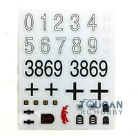 Heng Long 1/16 Jadpanther RC Tank 3869 King Tiger 3888A Panther G 3879 KV-1 3878 Decoration Decal Paste Sticker for DIY RC Model