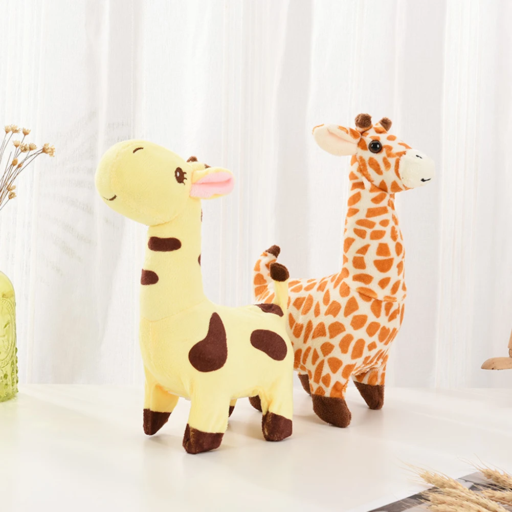 Animale domestico elettronico interattivo con giraffa che cammina con suoni e movimenti Peluche con giraffa Peluche per bambini Piccoli Ragazzi Ragazze