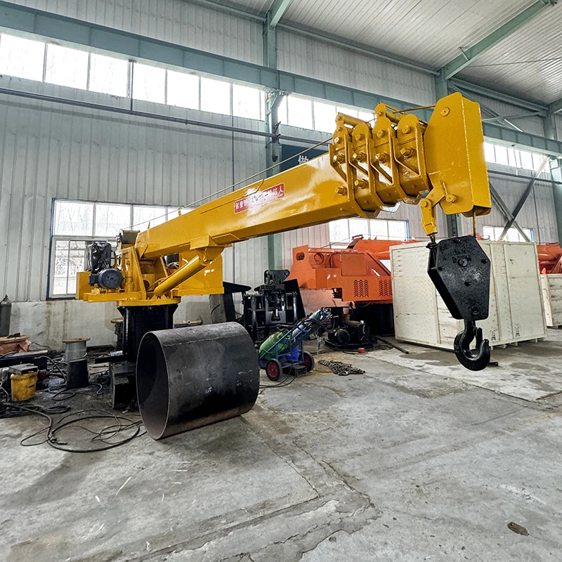 Gru marine fisse rotanti a 360 gradi per porte e docce Gru retrattili per ponti per barche da pesca, gru per navi