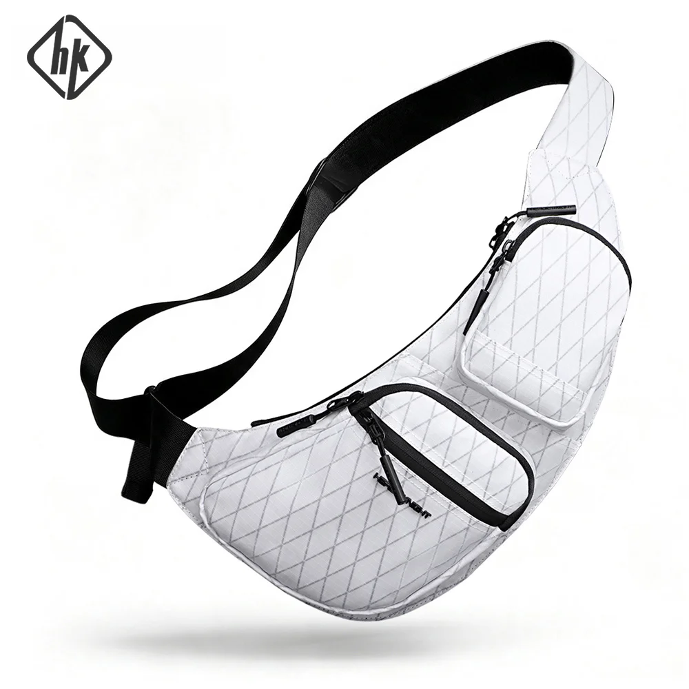 HK X-Pac Multifunctional Layered Chest Bag High-quality Large-capacity Men Crossbody Bag Casual Commuter Digital Accessories Bag