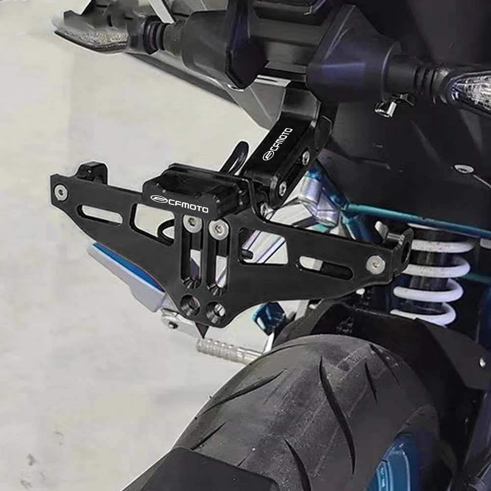 

For CFMOTO CF650 650NK 400NK 250NK 400GT 650MT CLX700 License Plate Holder Number Plate Frame LED Light Bracket turn signal