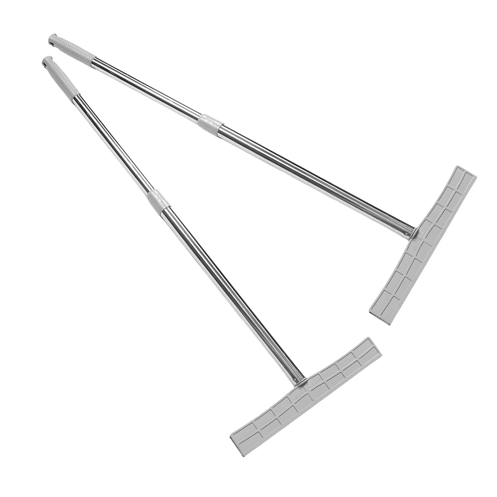 2pcs Stainless Steel Handheld Sign Holder Telescopic Signboard Pole for Airport Pick-Up Welcome Leader Sports Meetings Parade