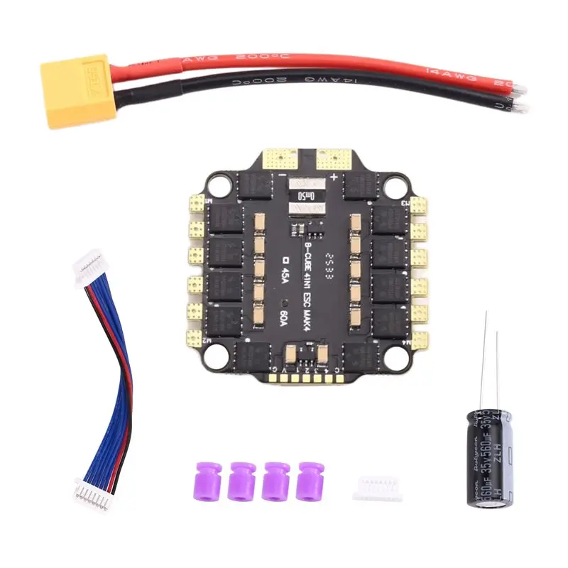 【oferta-de-aniversario】controlador-de-velocidad-de-motor-sin-escobillas-4-en-1-60a-esc-3-6s-con-soporte-oneshot-pwm-para-drones
