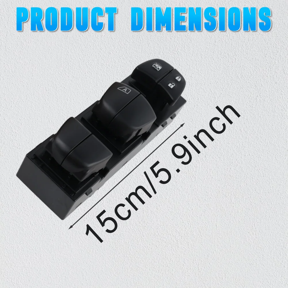 مفتاح التحكم الرئيسي في نافذة الطاقة لنيسان ألتيما الحدود ليف روج سينترا 2013 2014 2015 2016 2017 2018 25401-3TA5A #5