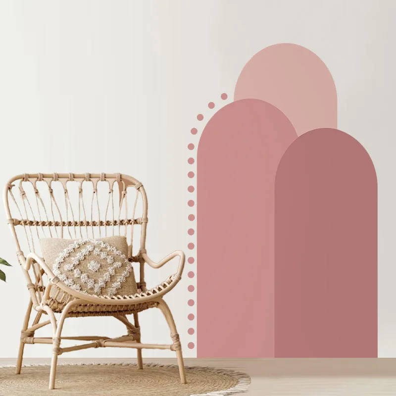 Arch Wall Stickers Bohemian Self-adhesive Wall Wallpaper Decor PVC DIY Wall Decal Sofa Background Living Room Staircase Stickers