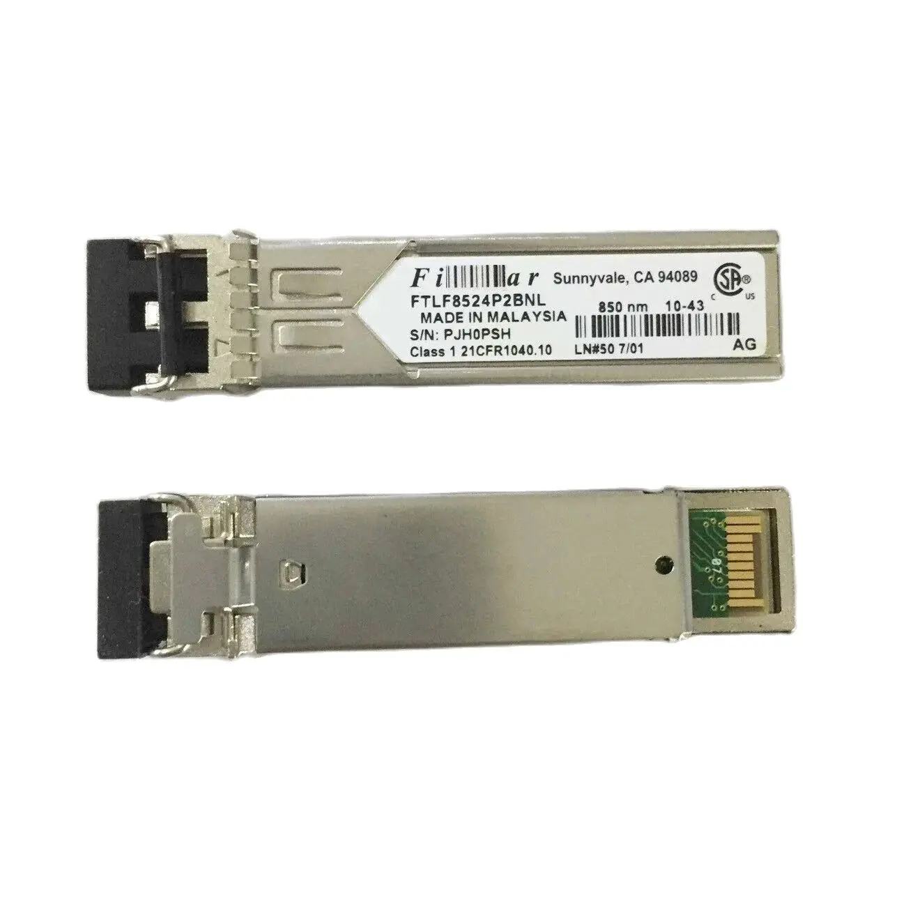 

Fi-ni-sar FTLF8524P2BNL 1000Base-SX RoHS Compliant SFP Transceiver Module HSS