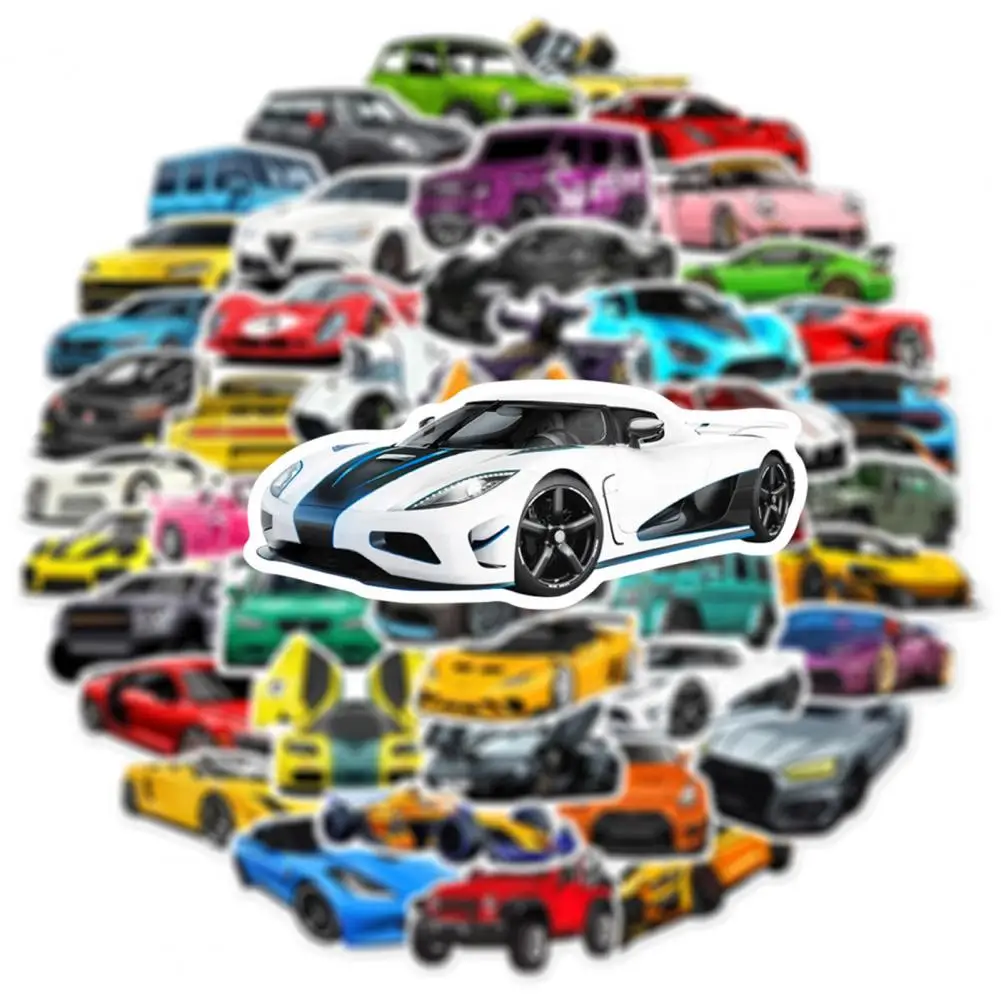 

Sports Car Stickers 1 Set Novel Waterproof Car Fans Gift Snowboard Motorcycle Sports Car Stickers Scrapbook Supplies