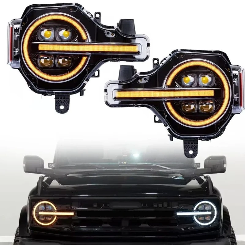 Applicable to forFull LED Daylight Headlamp ABS Material 2021~2024 12V New 6500K Retrofit/Upgrade