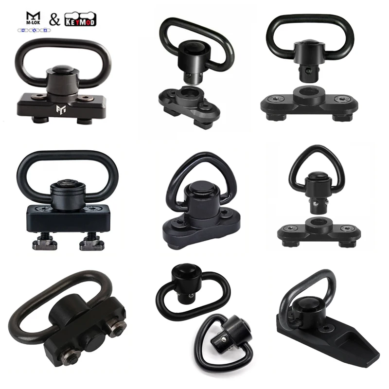 

Airsoft M4 AR 15 Accessories Tactical Keymod M-Lok System Sling Adapter For Hunting
