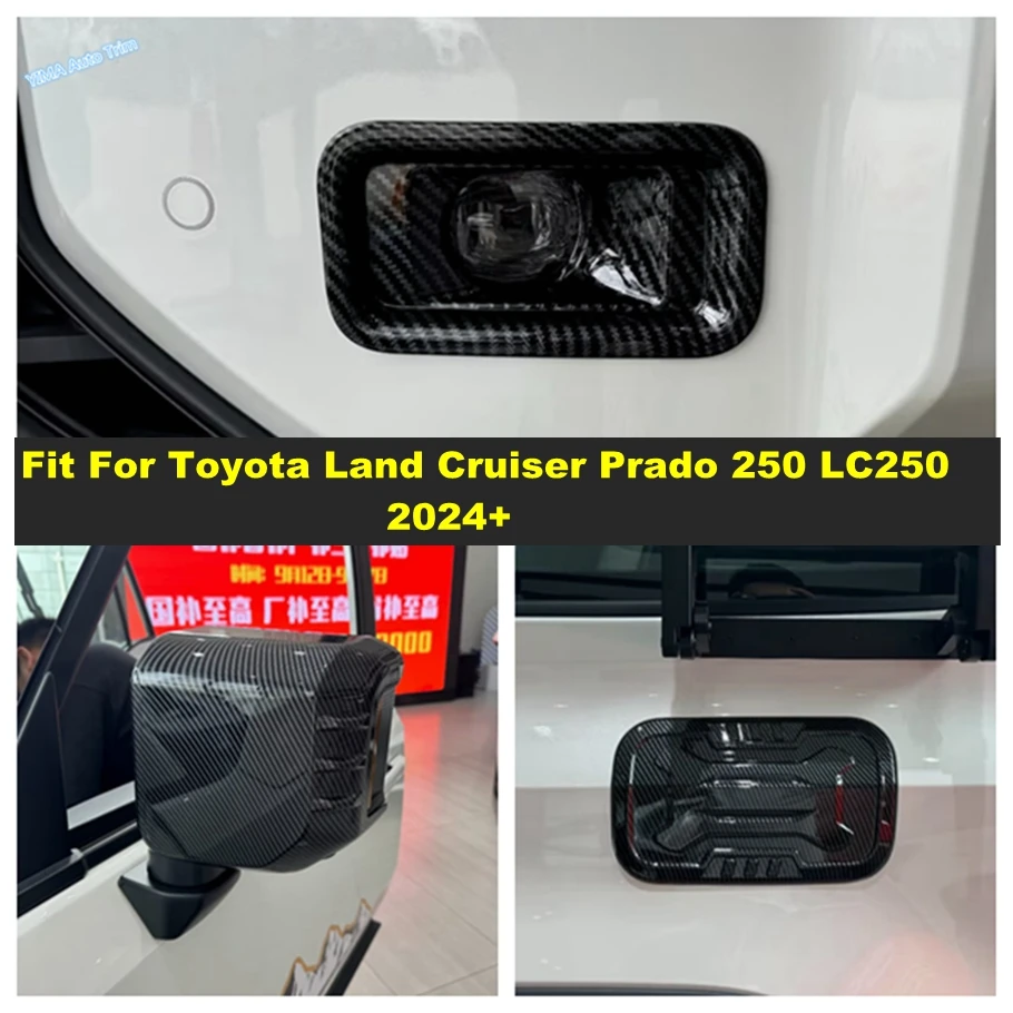 

Front Fog Light Lamp / Rearview Mirror / Fuel Tank Oil Cover Trim Accessories For Toyota Land Cruiser Prado 250 LC250 2024 2025