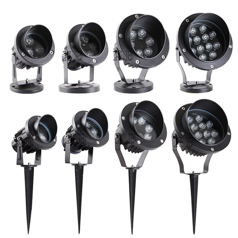 Dimmable Outdoor Lighting Garden Spotlight Stand Led Lawn Spotlight 3W 10W Outdoor Light IP65 Waterproof Garden Lamp AC85-265V