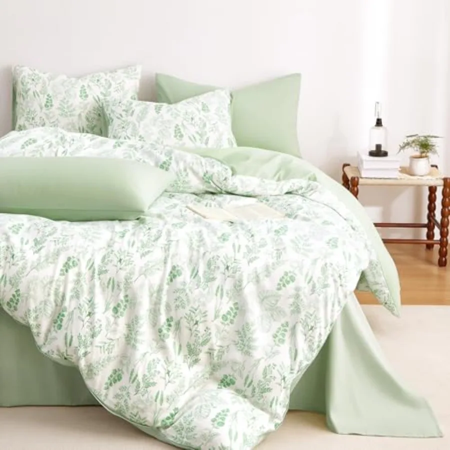 

Floral Comforter Set, Botanical Vintage Flower Coquette Cottagecore Aesthetic for Women Teen Girls, Soft Lightweight Dorm Beddi