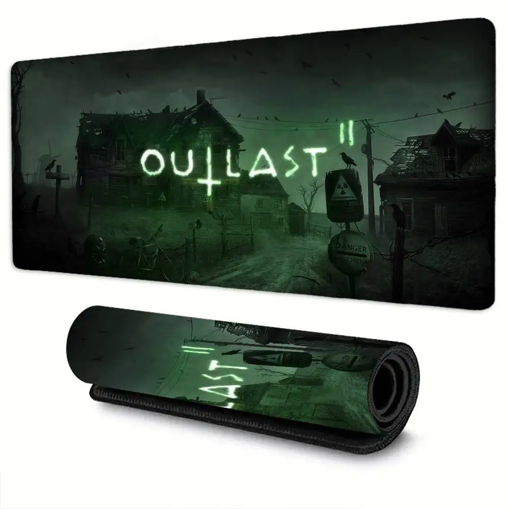 Classic Horror Game O-Outlast Mousepad Non-slip Suitable For Office Computers Laptops E-sports Game Desk Mats XXL Keyboard
