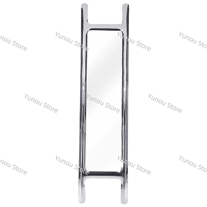 

Stainless Steel Decorative Mirror Art Minimalist Floor Full-length Mirror Fitting Mirror Home Luxury