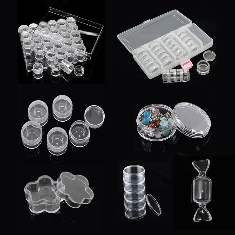 DoreenBeads Plastic Rectangle Acrylic Beads Display Storage Container Heart Clear W/Lid Organizer For Jewelry Case Box