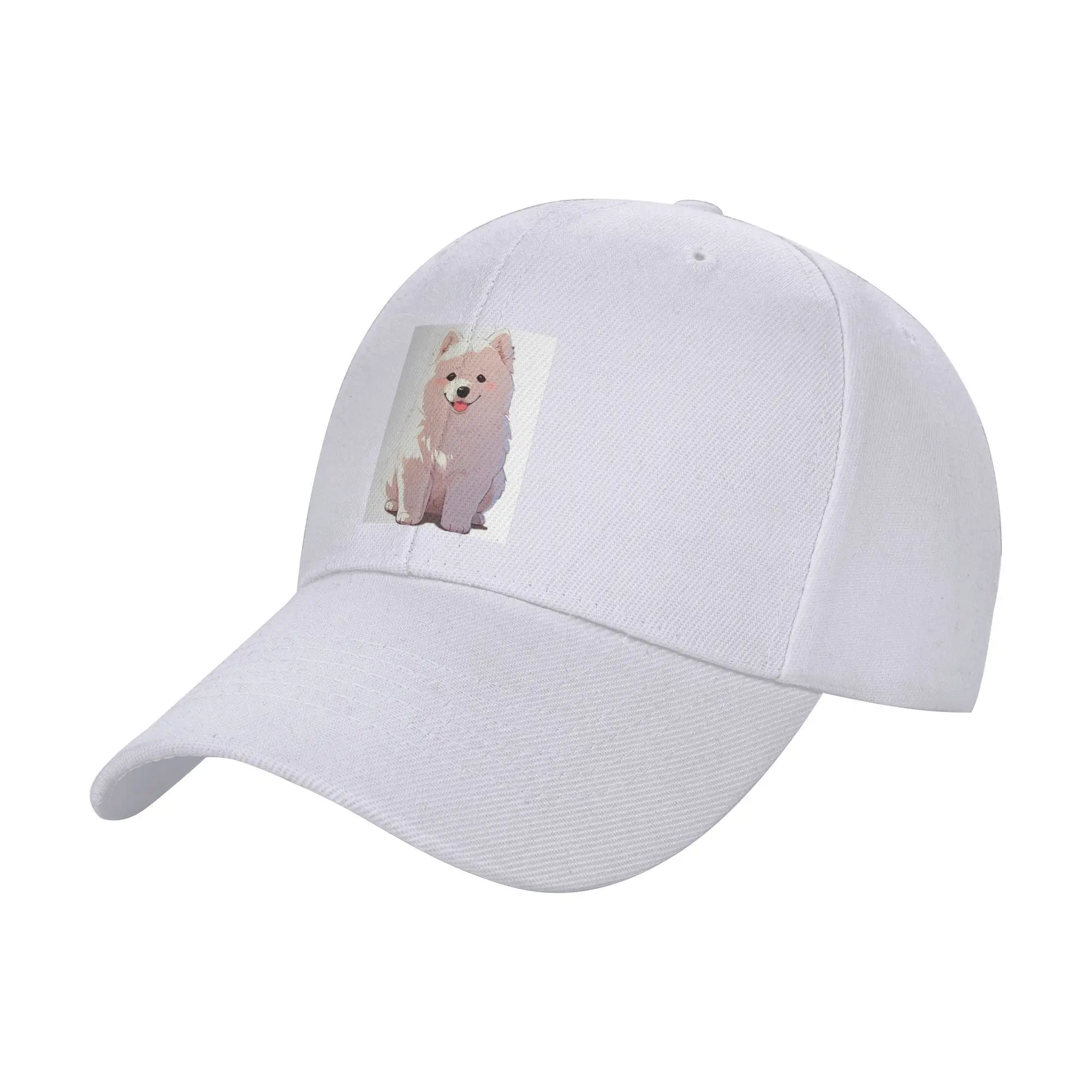 

Unisex Baseball Hats Cartoon style cute Samoyed Outdoor Streetwear Summer Sports Baseball Caps Hip Hop Cap Casquette Hats