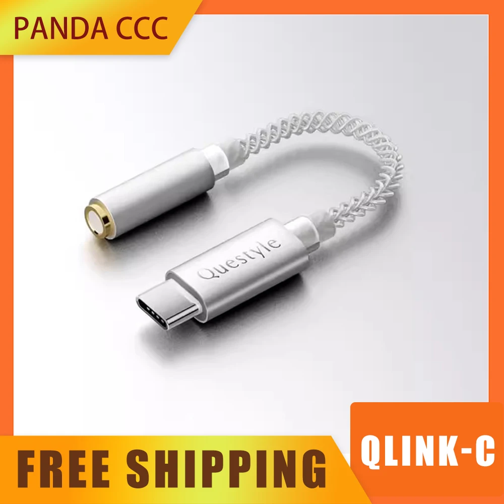 

Усилитель Questyle Qlink-C Hi-Fi DAC с чипом декодирования CX31993, усилитель для наушников 100 дБ, 32 бит/384 кГц, высокое разрешение, с Type-C