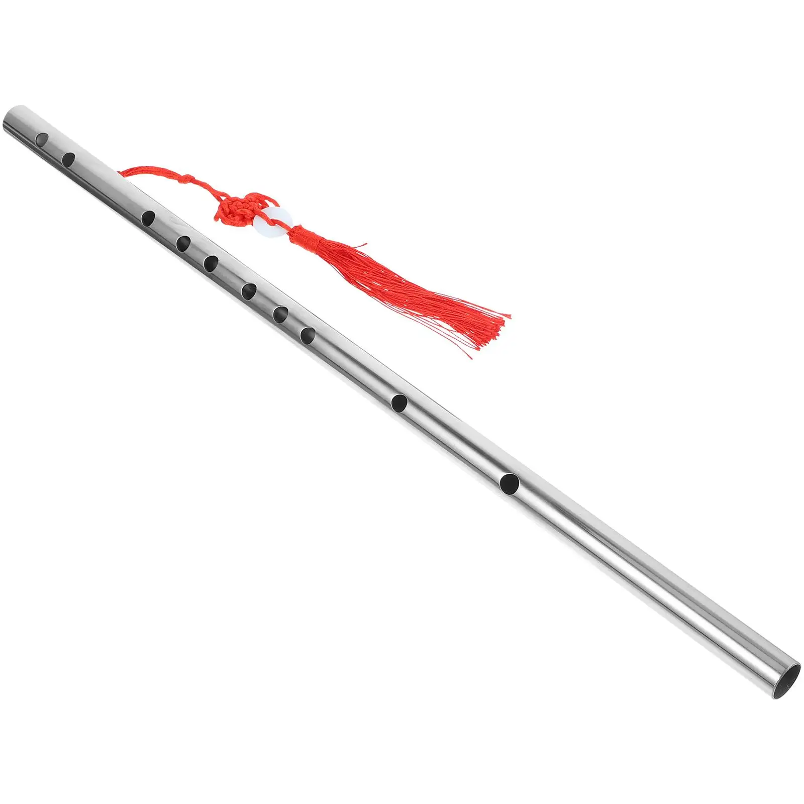 Stainless Steel Flute Sturdy Anti-crack Introductory Beginners Chinese Student Traditional Instrument
