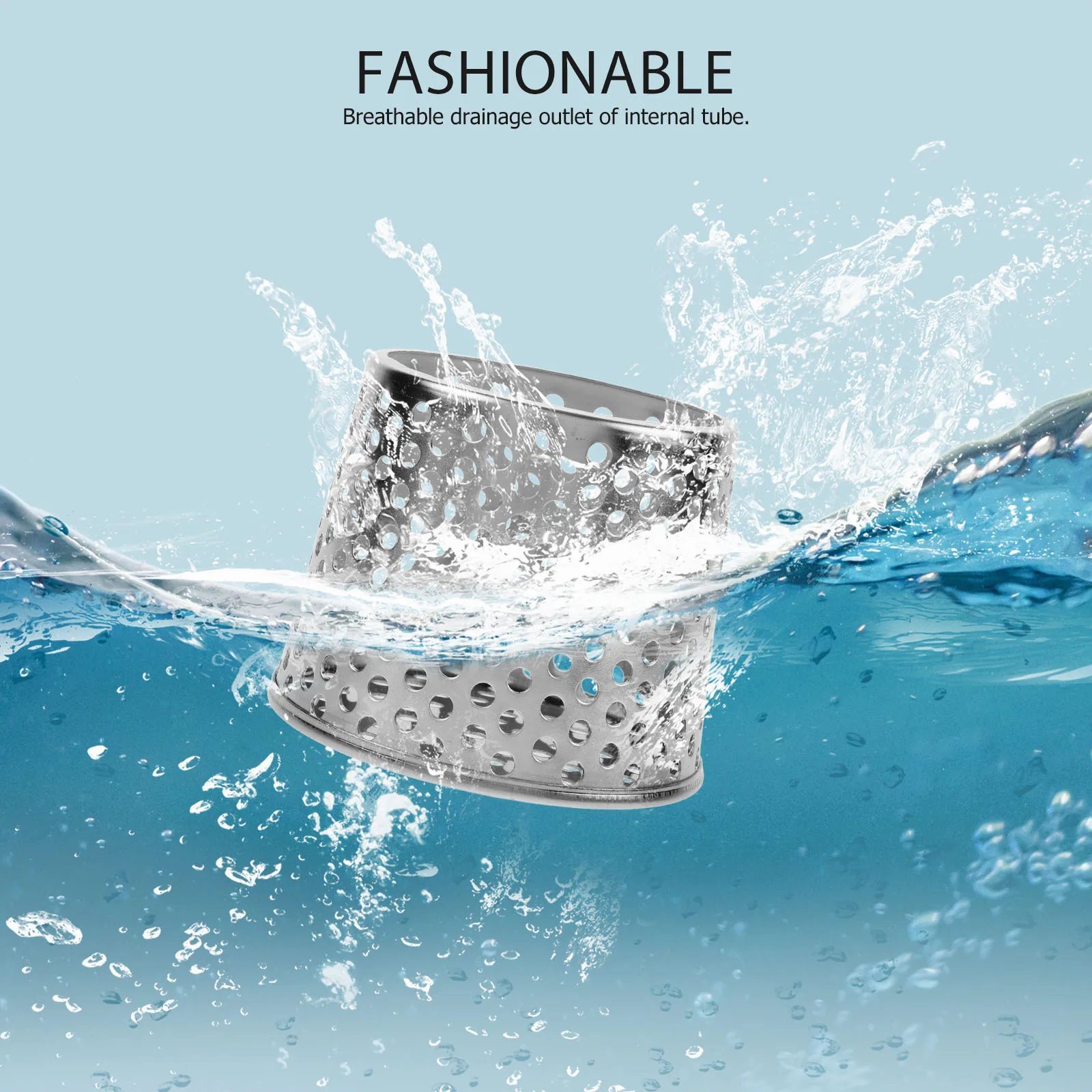 

Stainless Steel Strainer Round Hole 90-100Mm Pipe Strainer Efficient Drainage Easy Install Gutter