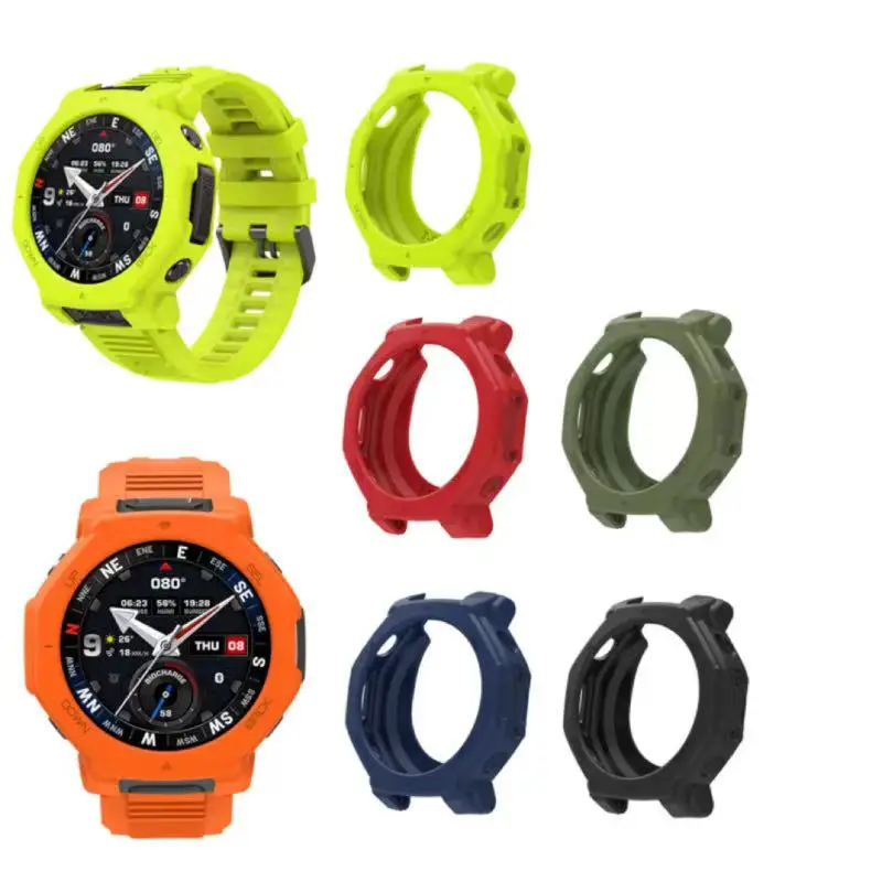 

Мягкий чехол из ТПУ для умных часов Huami Amazfit T-rex 3 Pro, тонкая защитная рамка