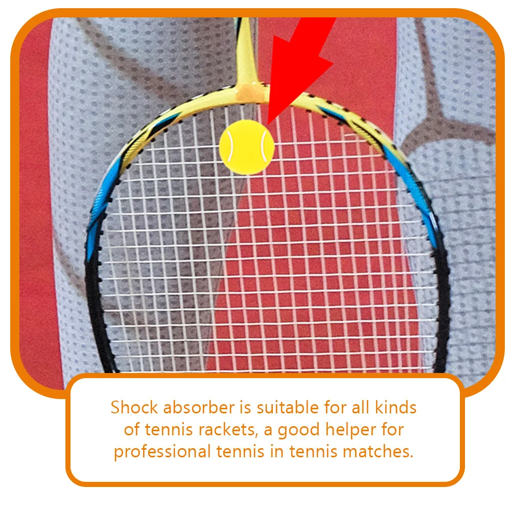 

8pcs Silicone Tennis Racket Dampeners Shock Absorbers Vibration Reducer Light Weight Small Size Easy Install Durable Decorative