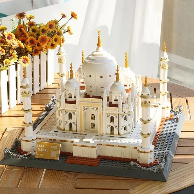 Big Taj Mahal Model Building Blocks Set Creative World Renowned Architectural Palace DIY Assemble Bricks Toy for Kids Boys Gift