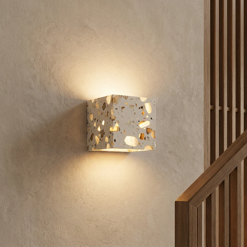 lampinbox-applique-murale-moderne-en-terrazzo-naturel-Etanche-ip54-led-Eclairage-haut-et-bas-style-wabi-sabi-pour-chambre-exterieur-couloir