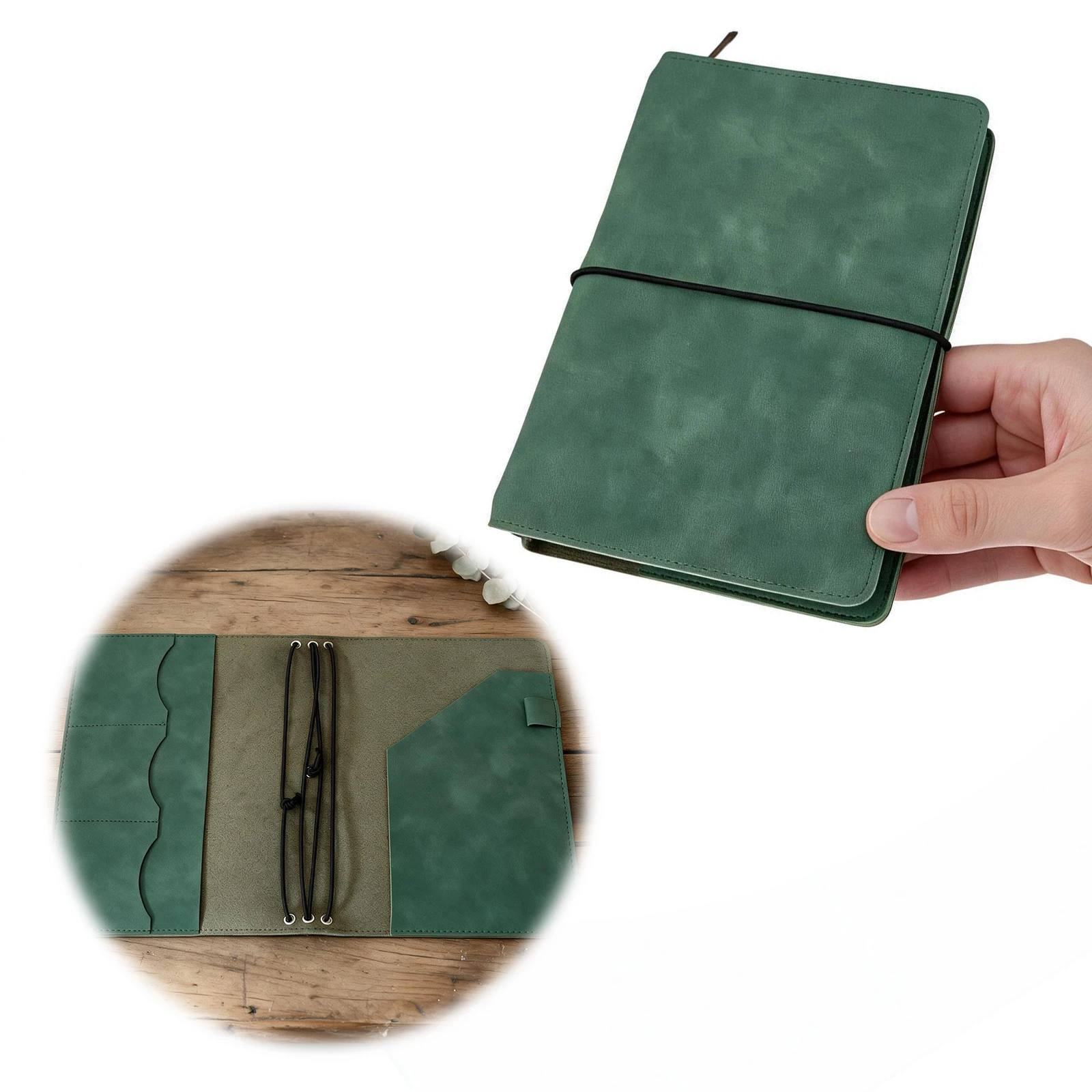 빈티지 스타일의 재사용 가능한 노트북 커버, PU 가죽 - Vintage Leather Journal Notebook 리뷰 및 가격
