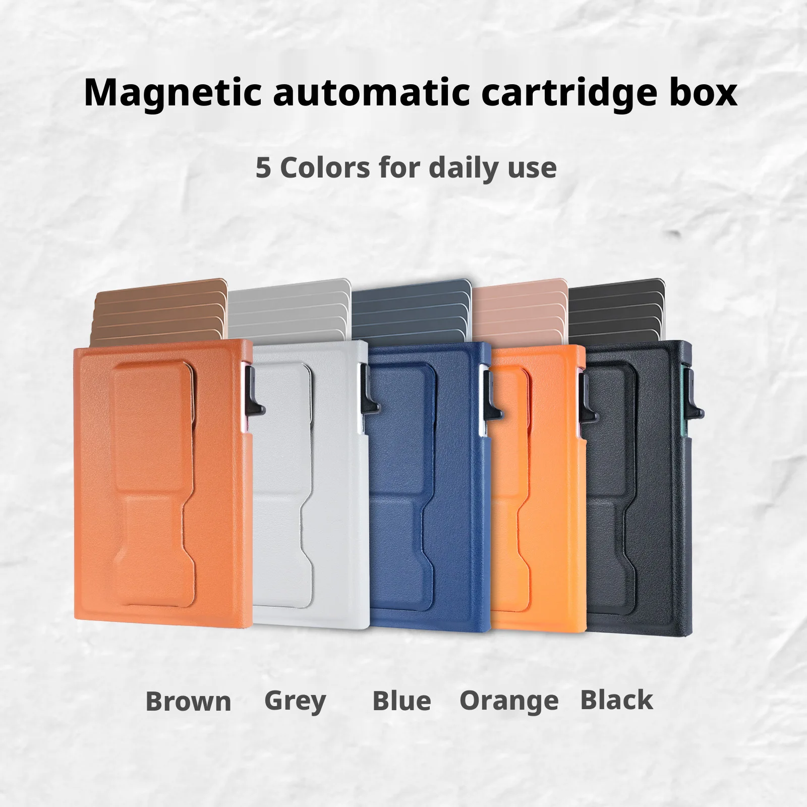 Mag‑Safe Compatible Magnetic Auto Pop‑Up Card Wallet, Portable Anti‑Drop Phone Card Holder with Fine Texture