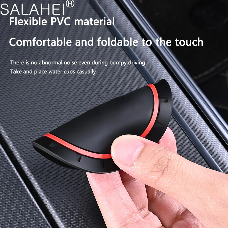 2Pcs Silicone Car Coaster Water Cup Bottle Holder Mat Non-Slip Pad For Fiat 500 500C 2012 500X 500L Abarth 695 Stilo Accessories