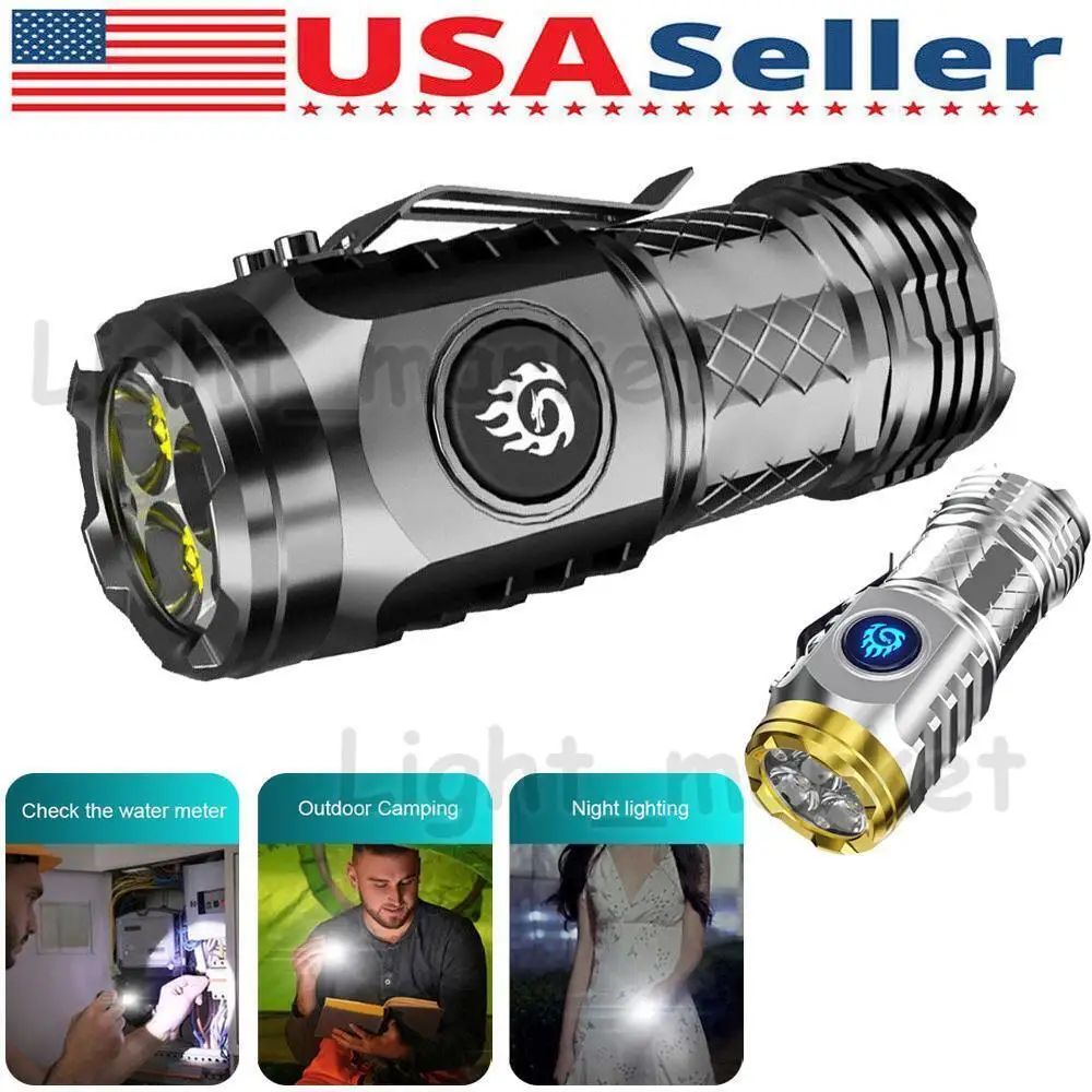 Three-Eyed Monster Mini Flashlight Flash Super Power Waterproof Outdoor Travel