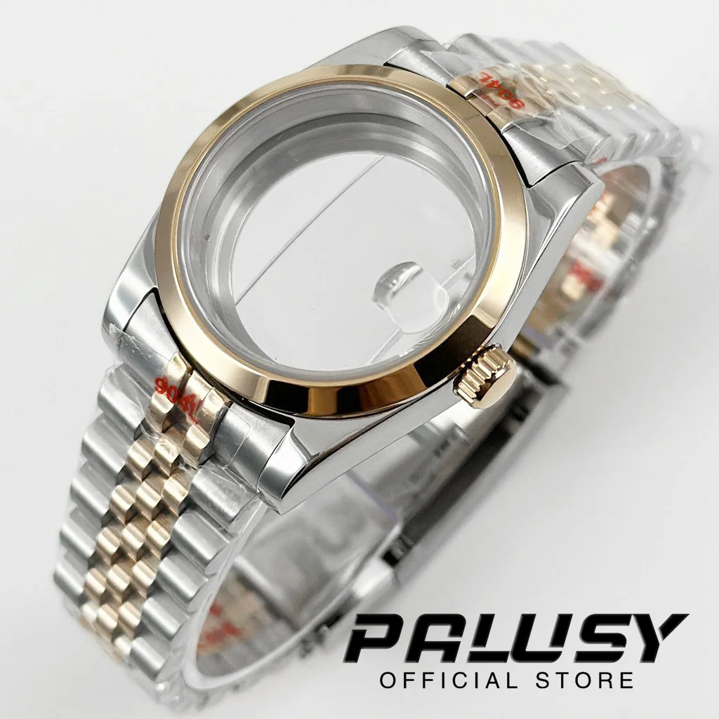 36MM/40MM NH34 NH35 NH36 NH38 NH70 Solid Five-Bead Glide Lock Clasp Waterproof Watch Case Sapphire Crystal ETA2824 PT5000 Case