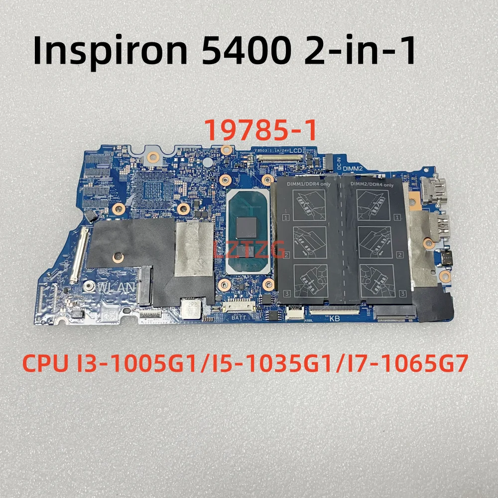 

Материнская плата 19785-1 для ноутбука Dell Inspiron 5400 2 в 1 с процессором I3 I5 I7 10-го поколения UMA CN-0NGHCH 100% протестирована ОК