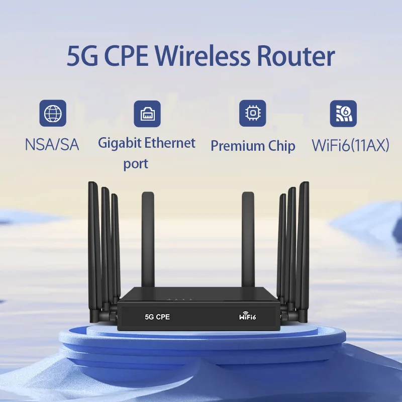 High Quality Wi-fi Router with 4G and 5G Support Long Range Dual Band SIM Card Slot and 5G Module for Router Hotspots SIM WiFi