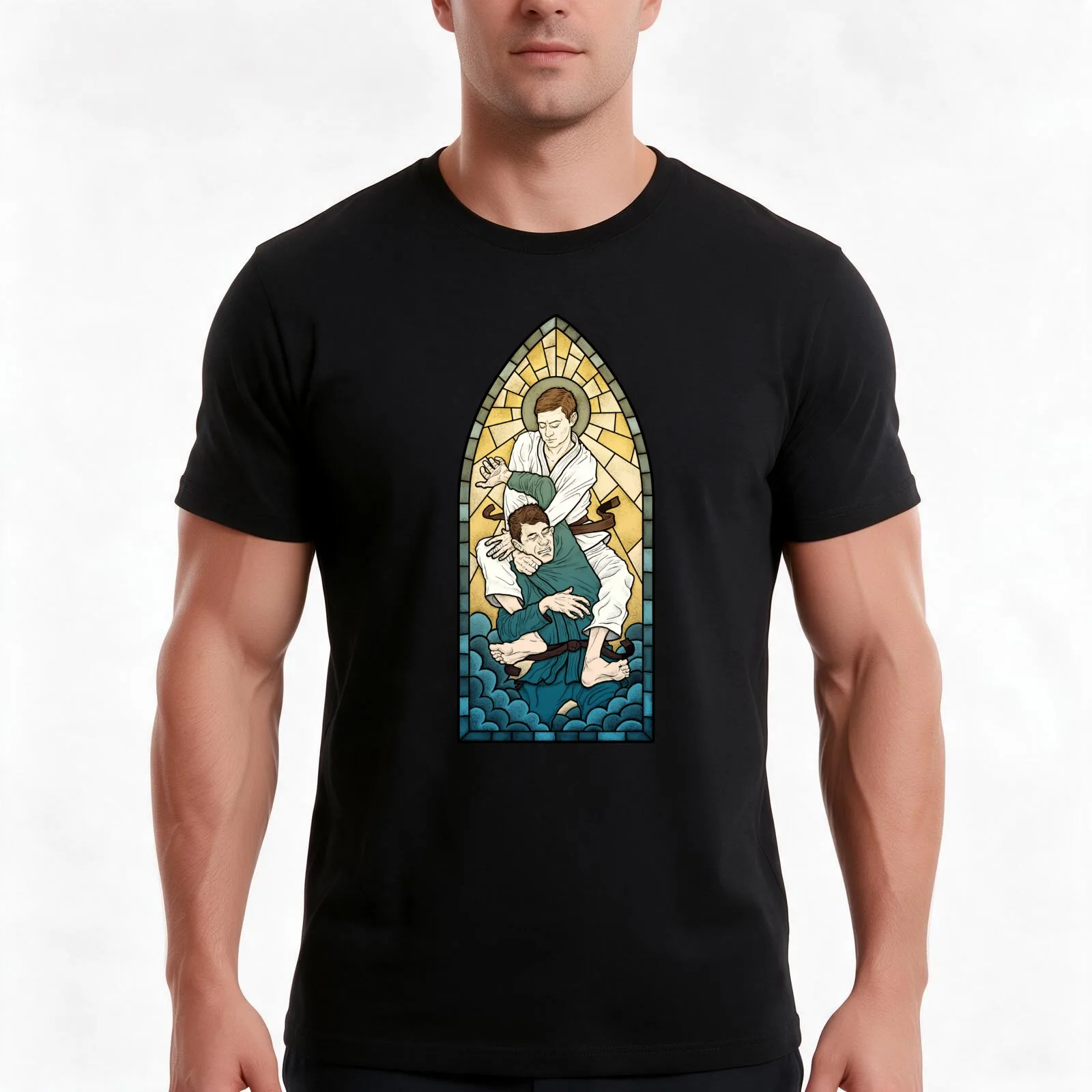 HOLY CHOKE - BROWN BELT T-Shirt, Summer Casual Cotton Tee, Oversized Streetwear Tops, Vintage Graphic Print, Unisex Men Women