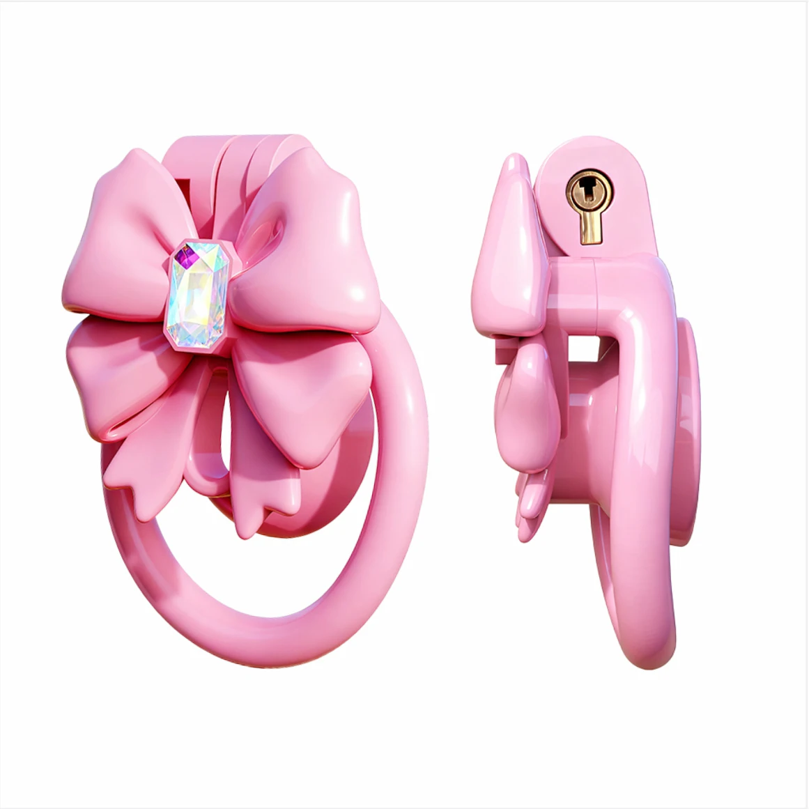 ذكر العفة قفص سيسي قطبية سلبية ربطة القوس فيونكة المشاهير ضبط النفس قفص القضيب قفل مجرى البول العفة جهاز SM الكبار الجدة