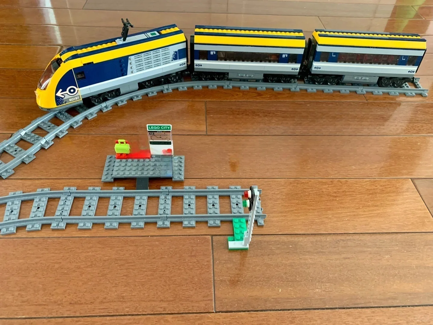 

New MOC yellow remote control train model home decor building blocks for boys and girls as holiday gifts