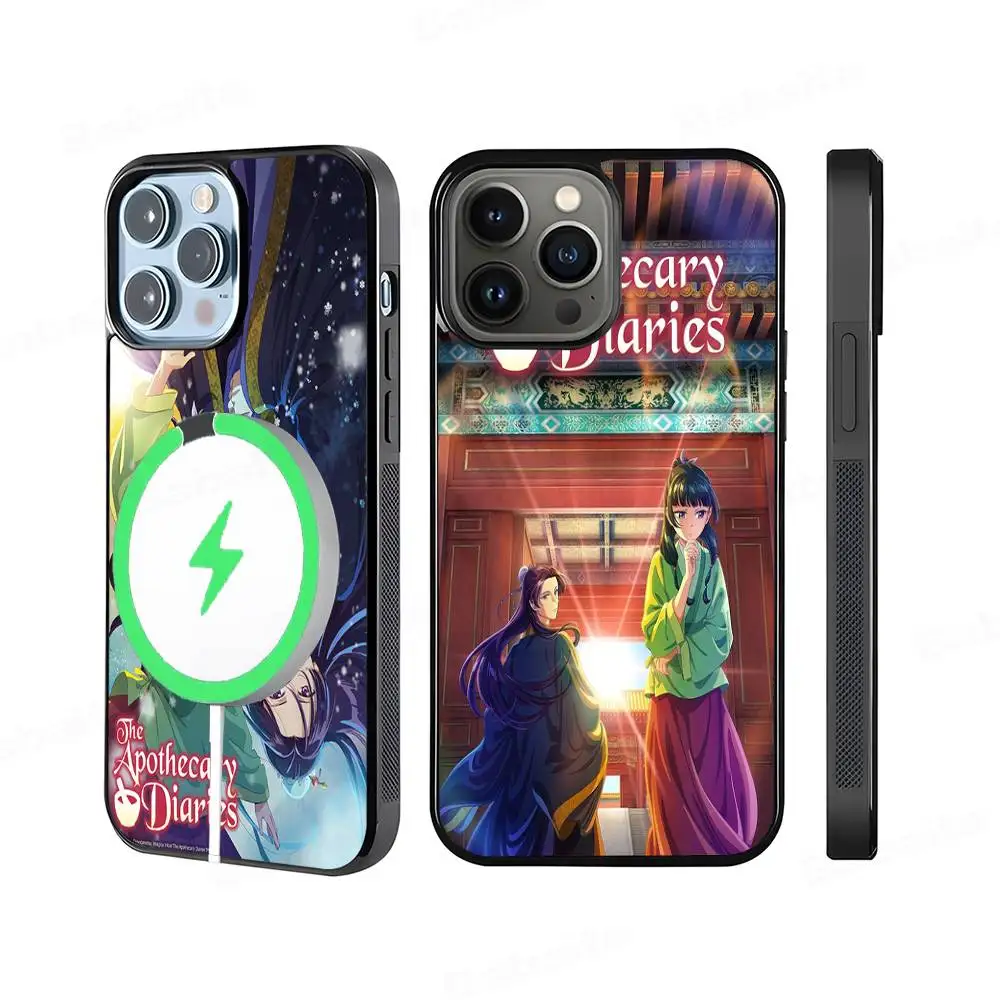 

A-Apothecary D-Diaries Maomao Phone Case Magnetic Case For iPhone 16 14 13 15 Pro Max Plus For Magsafe Wireless Charge Cover