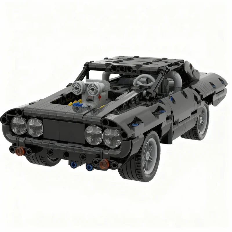 

774 детали MOC Dom S: Техническая модель-конструктор «Автовоз» — развивающая игрушка, идея для творчества, рождественский подарок